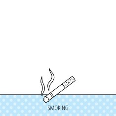 Smoking allowed icon Yes smoke sign N3