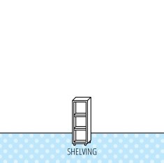 Empty shelves icon Shelving sign N3