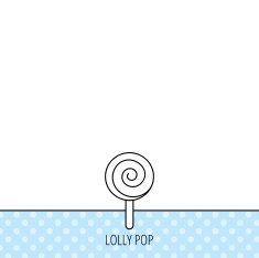 Lollipop icon Lolly pop candy sign N3