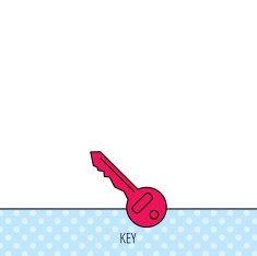 Key icon Door unlock tool sign N3