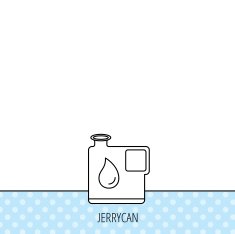 Jerrycan icon Petrol fuel can with drop sign N5