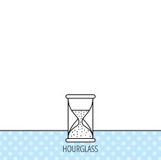 Hourglass icon Sand time sign N7