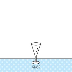 Champagne glass icon Goblet sign N3