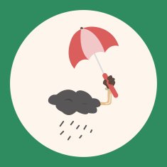 weather rainy day theme elements N10