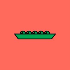 Vector peas icon Food Eps10 N8