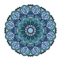 Mandala Ornamental round pattern N12