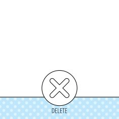 Delete icon Decline or Remove sign N4