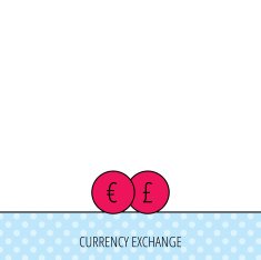 Currency exchange icon Banking transfer sign N10