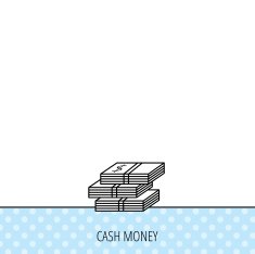 Cash icon Dollar money sign N12