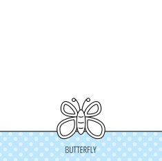 Butterfly icon Dreaming sign N3