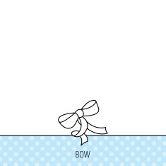 Gift bow icon Present decoration sign N5
