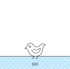 Bird icon Chick with beak sign N4