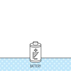 Battery icon Electrical power sign N9