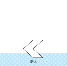 Back arrow icon Previous sign N6