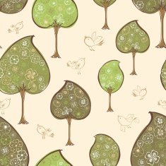 pattern of the decorative trees