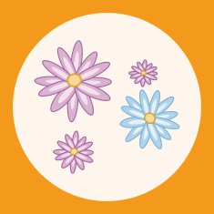 flower theme elements vector eps N3