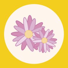 flower theme elements vector eps N6