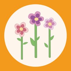 flower theme elements vector eps N12