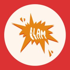 message word blam theme elements