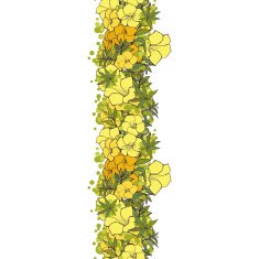 seamless background yellow exotic flowers N2