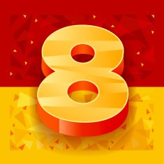 The pattern of numbers for use in banner ads N16