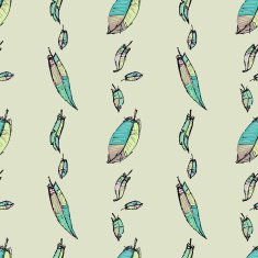 Seamless pattern with feathers N31