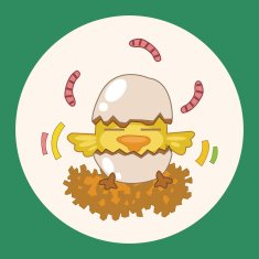 animal chicken cartoon theme elements N3