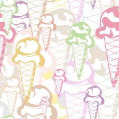 Ice cream seamless background N4