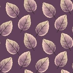 Just leaves Watercolor Seamless pattern 7 N2