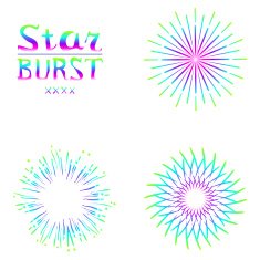 Set of retro abstract backgrounds N17