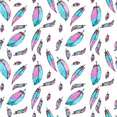 Seamless pattern with feathers N33