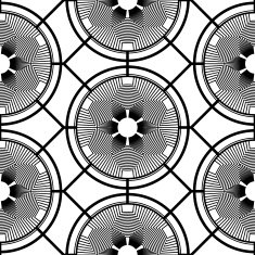 Black and white geometric seamless pattern N98