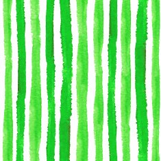Watercolor strips seamless pattern set Natural green background N2