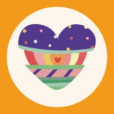 love heart cartoon elements vector eps N11