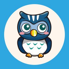 owl cartoon theme elements vector eps N8
