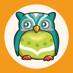 owl cartoon theme elements vector eps N9