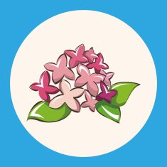 flower theme elements vector eps N13