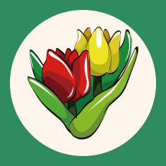 flower theme elements vector eps N20
