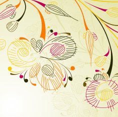 Floral abstract background N90