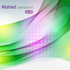abstract colorful waves background yellow green pink colors