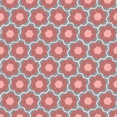 Pattern red flower