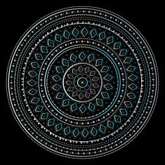 Silver mandala N17