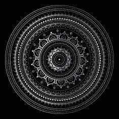 Silver mandala N19