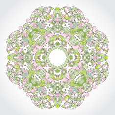 Vector vintage pattern in Eastern style N7