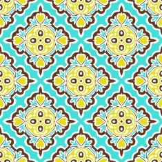 Abstract seamless ornamental vector pattern for fabric N4