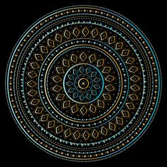 Gold mandala N11
