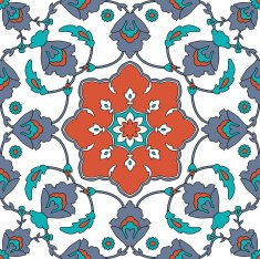 Arabesque seamless pattern N76