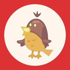 bird cartoon theme elements vector eps N16