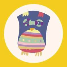 owl cartoon theme elements vector eps N12