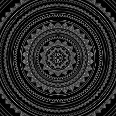 Silver mandala N29